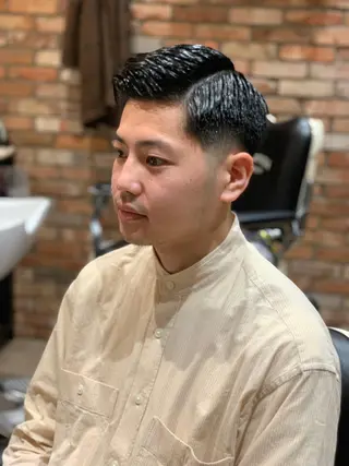 ショート メンズ HIROGINZAプレミアムバーバー赤坂店所属・田中 千恩のヘアスタイル