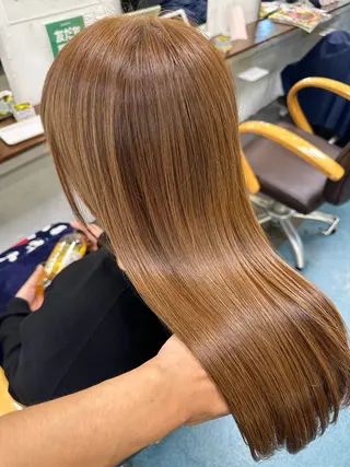 セミロング カラー 【髪質改善】に特化 オリーブオイルクラブのヘアスタイル