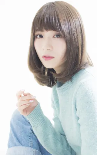 ミディアム カラー Agu hair rupia 金沢店所属・金沢美容室/ 艶髪/夜営業/JINのヘアスタイル