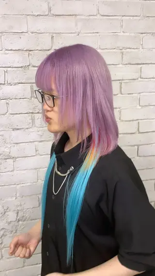 ミディアム 派手髪支持率No1 Eisukeのヘアスタイル