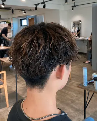 ショート パーマ メンズ メンズパーマ 特化/中川拓也のヘアスタイル