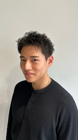 ショート メンズパーマ/メンズ カット/伊藤　げんのヘアスタイル