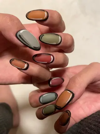 セミロング ネイル Parfum パルファンのネイルデザイン