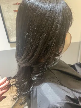 ロング 田中 志織のヘアスタイル