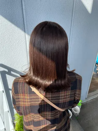 ミディアム カラー ヘアアレンジ なつき/艶ピンク/ girly hairのヘアスタイル