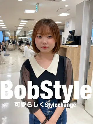 ショート カラー ヘアアレンジ 🍒KIKUCHI KANAE🍒のヘアスタイル