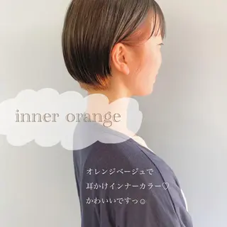 ミディアム カラー ヘアアレンジ かわいい透明感ヘア ♡kanami♡のヘアスタイル