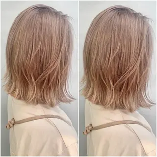 ミディアム カラー 髪質改善 Noe心斎橋店のヘアスタイル