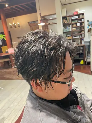 パーマ ショート✨ボブ スタイル田﨑大雅✂️のヘアスタイル