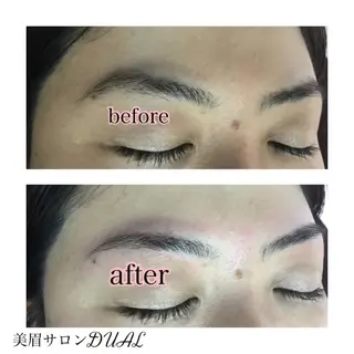 ショート ミディアム セミロング ロング カラー パーマ ヘアアレンジ ネイル マツエク・マツパ 眉毛サロン DUAL 恵比寿の眉毛・アイブロウイメージ