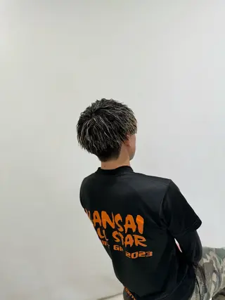 ミディアム メンズ/メンズパーマ 服部太地のヘアスタイル