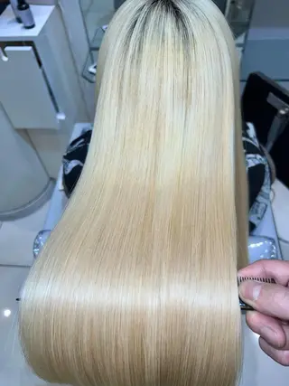 ロング 縮毛矯正/髪質改善/ ブリーチ/東陽町✨のヘアスタイル