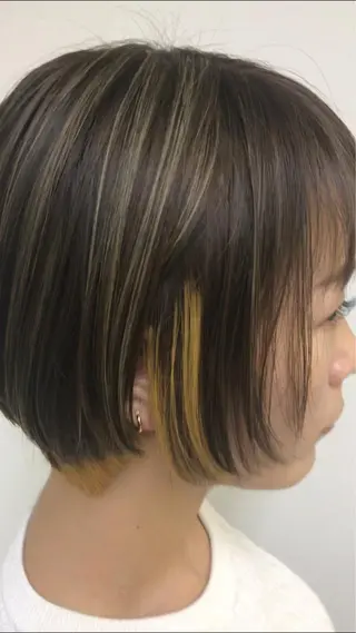 ショート カラー パーマ ヘアアレンジ ネイル マツエク・マツパ backstage.AZ所属・吉川 宙翔のヘアスタイル