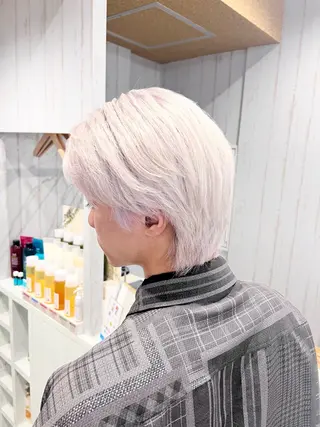 カラー メンズ 艶髪/ハイトーン特化 店長/SHOHEIのヘアスタイル