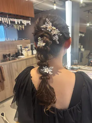 ロング ヘアアレンジ レイヤーカット/ボブ /nene🍥⋆*のヘアスタイル