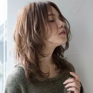 ミディアム パーマ ROCCAhair 瞭汰のヘアスタイル