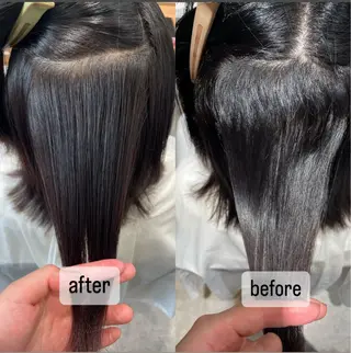 ミディアム パーマ 髪質改善ストレート✨ パーマヘア✨YUKIのヘアスタイル