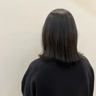 セミロング カラー 似合わせカット暖色 カラーhiyonaのヘアスタイル