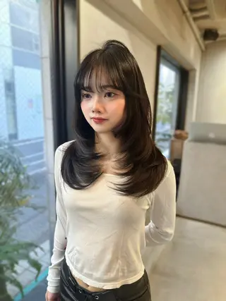 ミディアム 上野/韓国hair 🤍MOEKA🤍のヘアスタイル