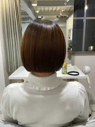 ショート カラー 髪質改善/ボブ /雷賀のヘアスタイル