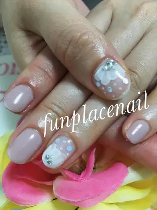 ショート ミディアム セミロング ロング カラー パーマ ヘアアレンジ メンズ キッズ ネイル まつエク nail salon＆school felice所属・フェリーチェ瑞江店 新山のネイルデザイン