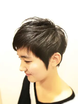 ショート 代表 清水稔也 オージュアソムリエのヘアスタイル