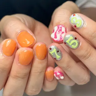 ネイル ☆ -ˋˏ ⋆Oli nailෆ ̖́-のネイルデザイン