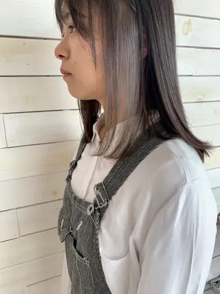 カラー 黒田瀬奈/ボブ まろやかベージュのヘアスタイル