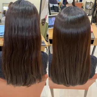 ロング あやめ【顔まわり/レ イヤー/柔らかカラ】のヘアスタイル