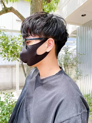 ショート パーマ メンズ メンズパーマ タカキリョウのヘアスタイル