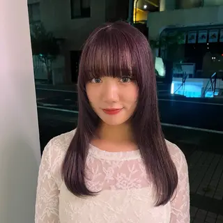 カラー くすみカラー/縮毛 ayukaのヘアスタイル