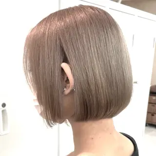 ショート カラー 奥山義進/ハイトーン /バレイヤージュのヘアスタイル