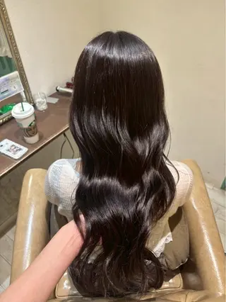 ロング カラー みほ 心斎橋美容室のヘアスタイル