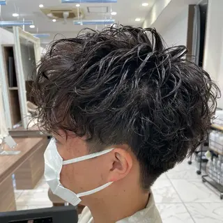 ショート パーマ メンズ 【メンズ縮毛矯正】 田中秀斗のヘアスタイル