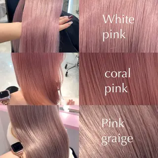 セミロング ハイトーン♡ブリーチ ♡エクステ♡nanaのヘアスタイル