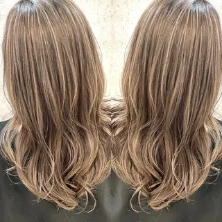 セミロング カラー MiL所属・✨ハイトーン✨ 濱田知孝のヘアスタイル