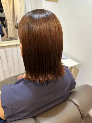 ミディアム 髪質改善/艶髪/ 透明感カラー/サラのヘアスタイル