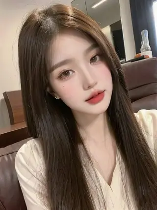 ロング 大人っぽ中韓レディ ヘア🤍MAOのヘアスタイル