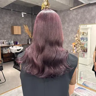 ロング 💎艶々ハイトーン MOE💍🤍のヘアスタイル