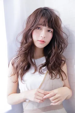 ロング カラー パーマ 神野 雅樹のヘアスタイル