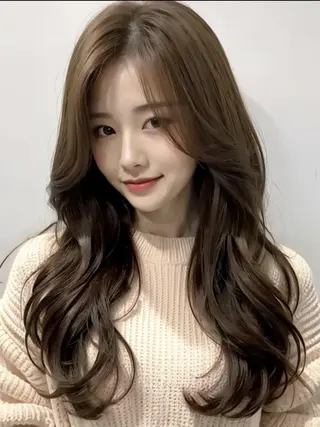 セミロング 髪質改善🇰🇷 レイヤーカット/梅田のヘアスタイル