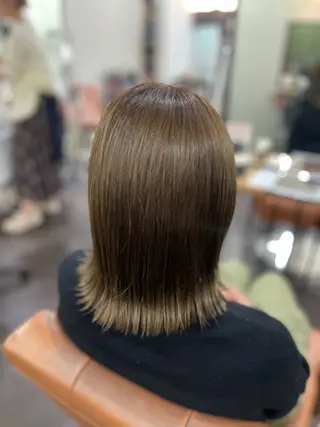 ミディアム 艶・暖色カラー/ メンズ/名駅/ユキハのヘアスタイル