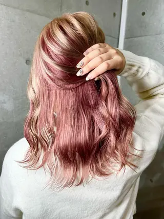 カラー 名古屋のピンク好き かずくん🦩のヘアスタイル