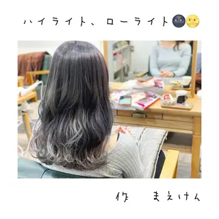 ロング カラー 前田 健太のヘアスタイル