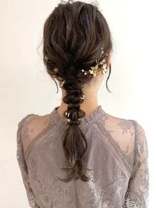 ヘアアレンジ moeka レイヤー /艶カラー/韓国のヘアスタイル