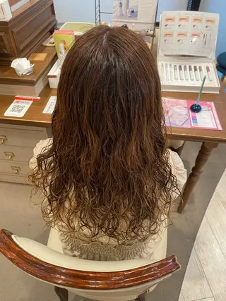 ロング パーマ 艶カラー🌸アレンジ 🌹Sally🕊️のヘアスタイル
