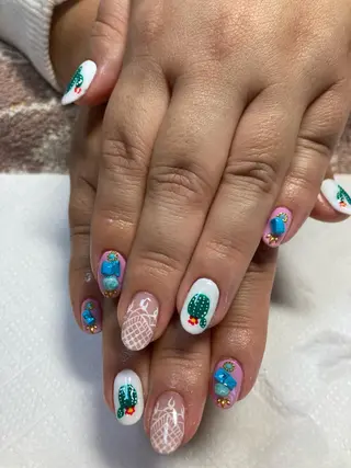 ネイル rukianail 新里のネイルデザイン