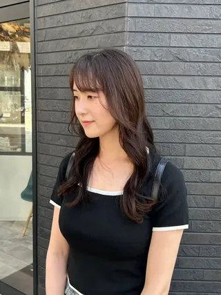 セミロング 平山 千紗のヘアスタイル