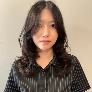 セミロング カラー 🌿レイヤーボブ/パ ーマ🌿　木梨健太のヘアスタイル