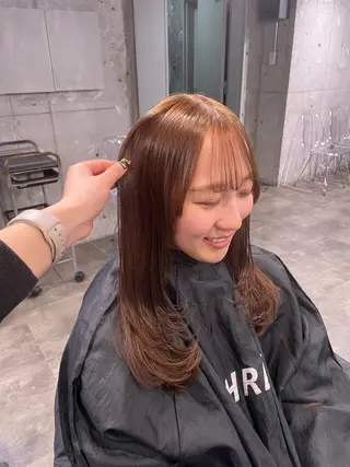 カラー 🤍ベージュ/透明感 韓国ヘア/まりん🤍のヘアスタイル